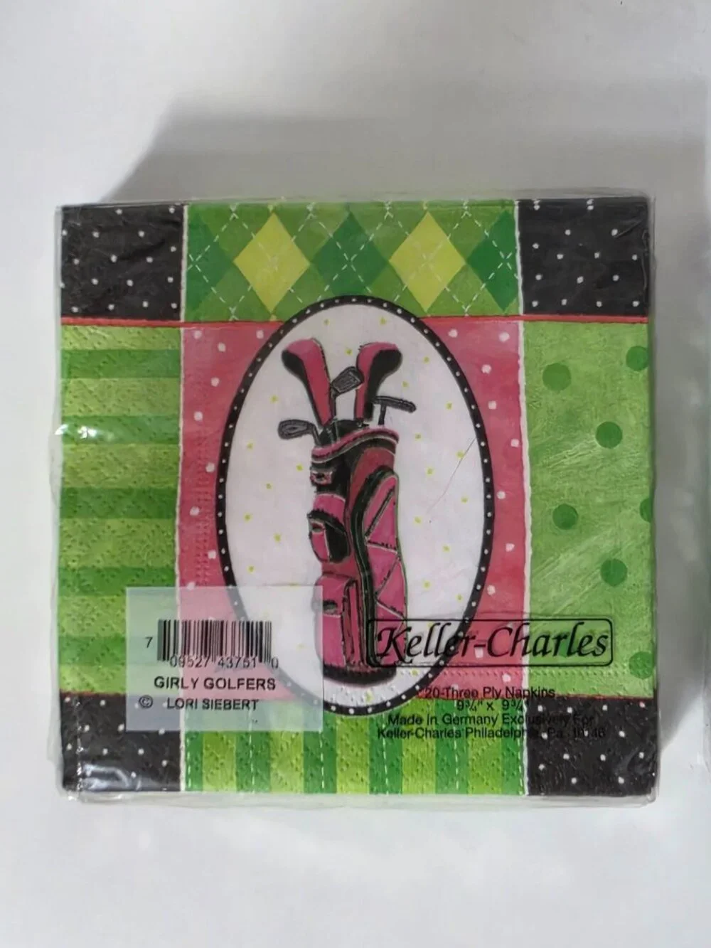 Keller-Charles Girly Golfers Paper Napkins Lot 2 Packs 20 Count Lori Siebert